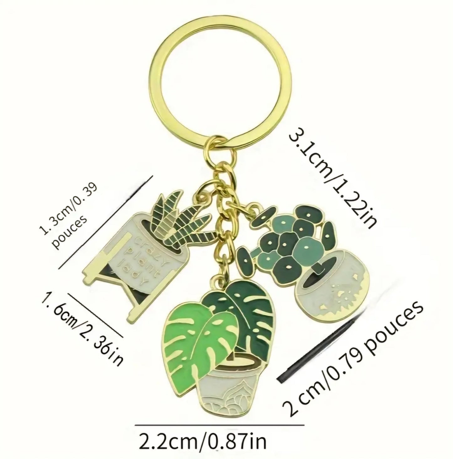 Porte-clés Folle de plantes