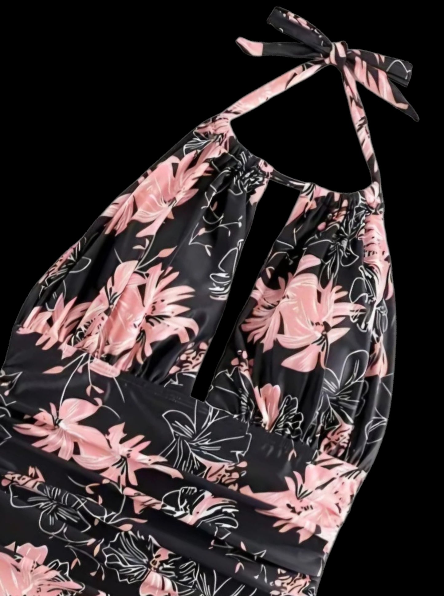 Maillot de bain fleuri 1 pièce PINK LADY