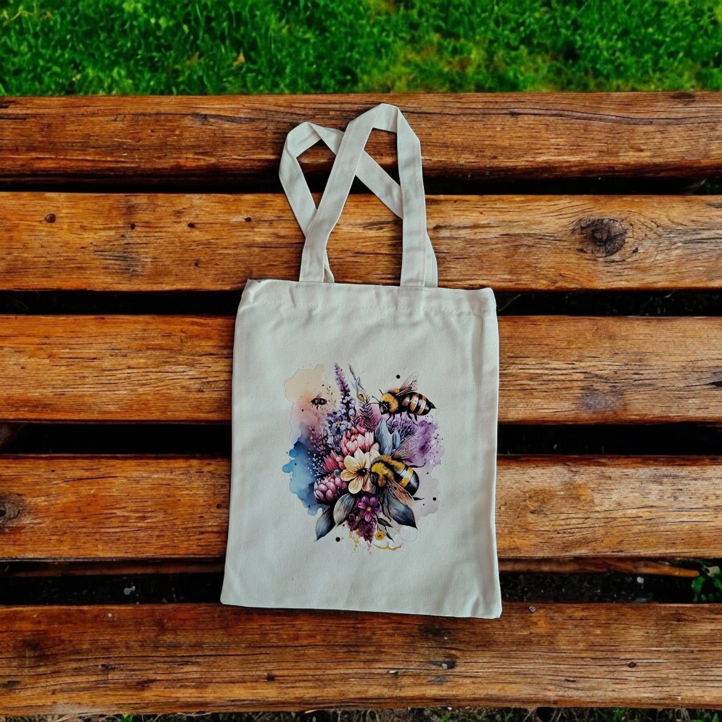 Sac fourre-tout nature et fleurs