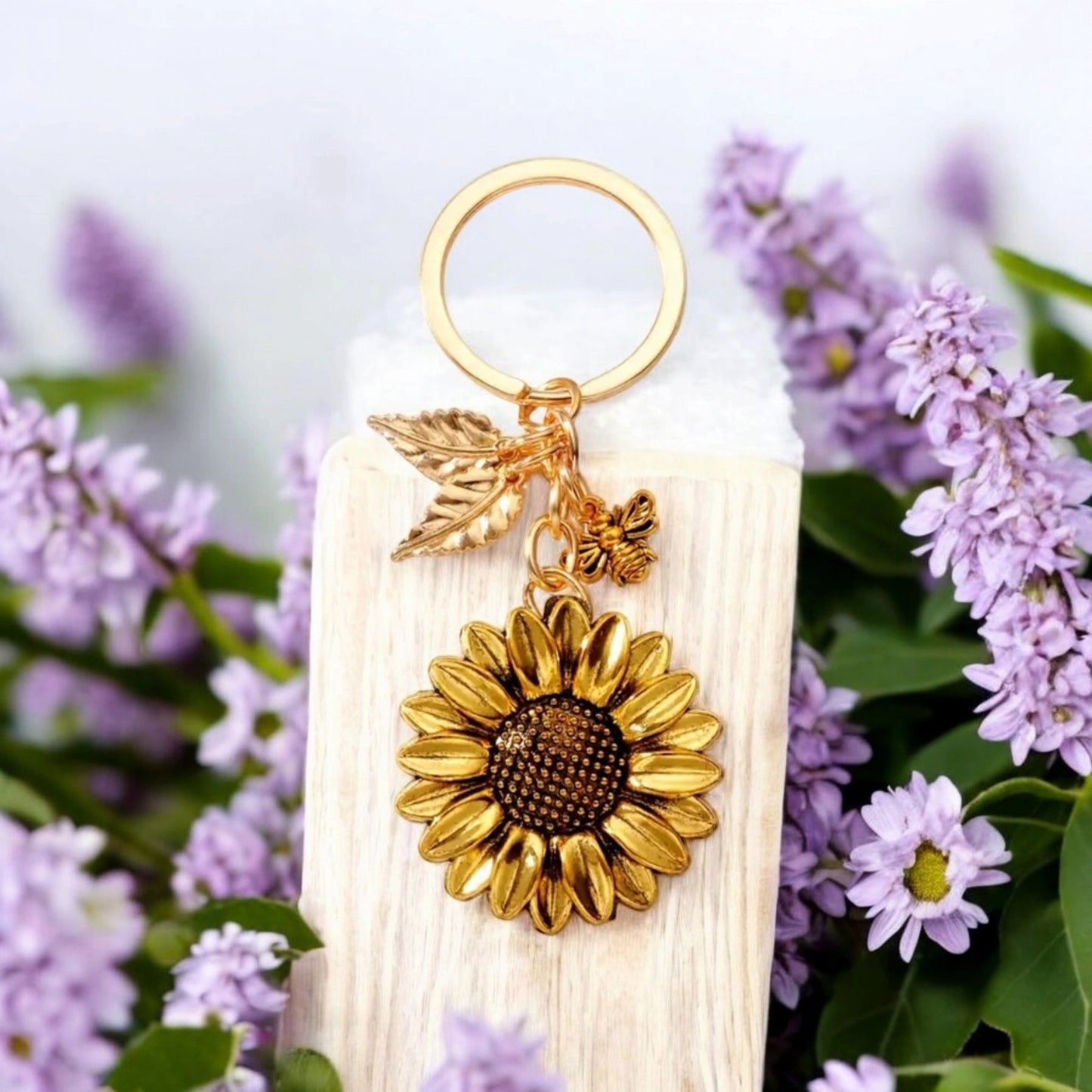 Porte-clés Tournesol doré