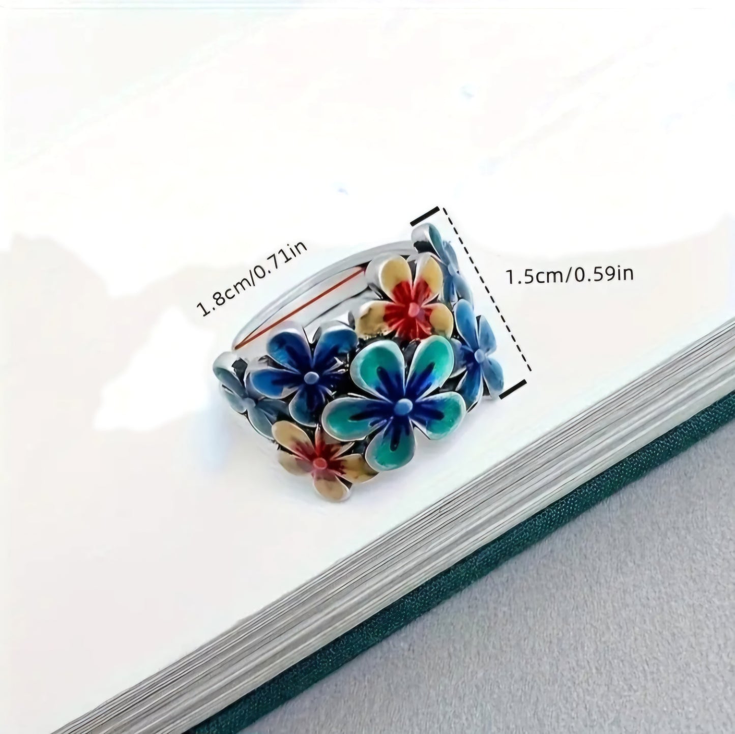 BAGUE FLEURS ET COULEURS DELPHINE