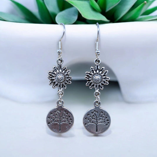 BOUCLES D'OREILLES ARBRES DE VIE SYBILLE