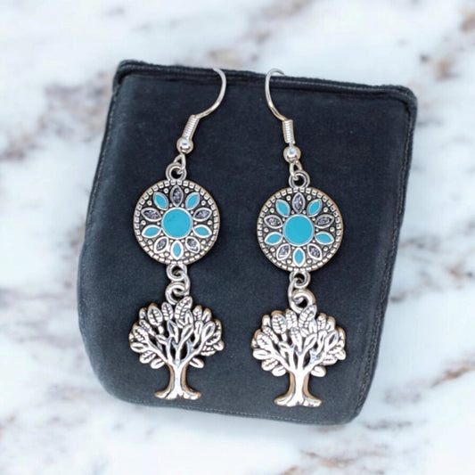 BOUCLES D'OREILLES ARBRES DE VIE VICTOIRE