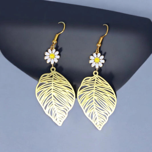 BOUCLES D'OREILLES FEUILLES JOSY