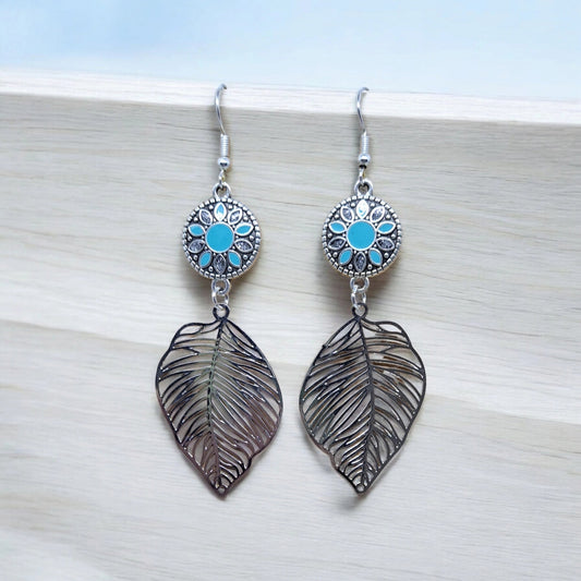 BOUCLES D'OREILLES FEUILLES NANA