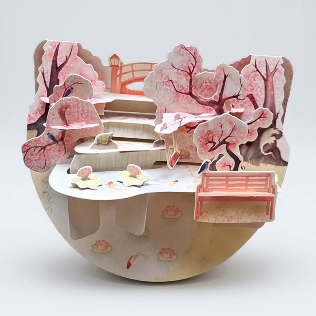 carte en 3D originale d'un jardin japonais