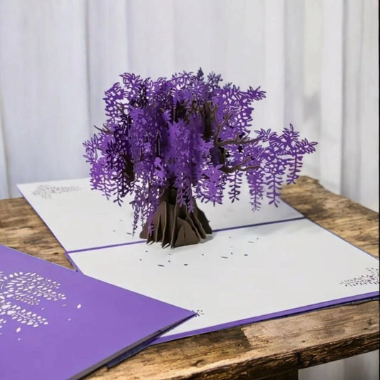 Carte pop-up en 3D glycine 