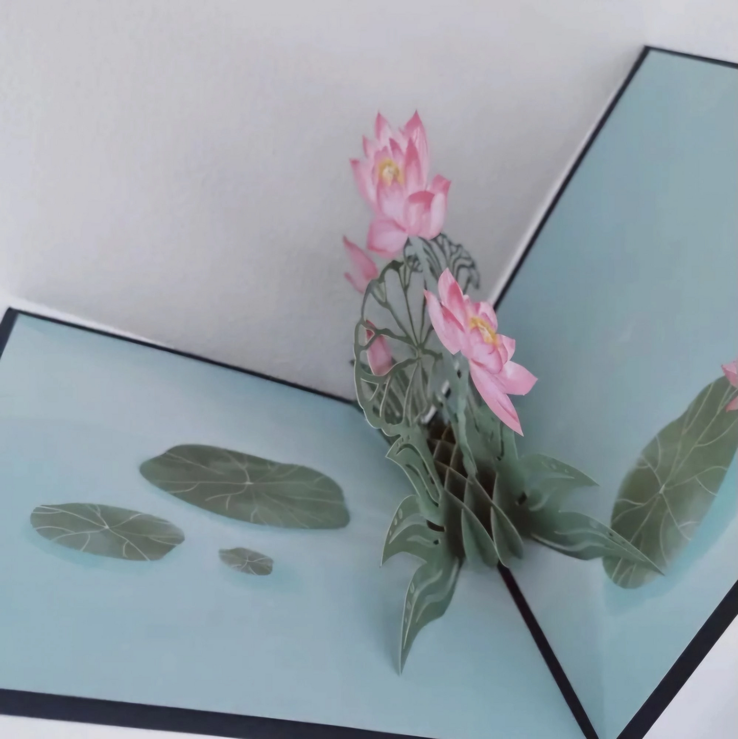Carte fleurs de Lotus en 3D
