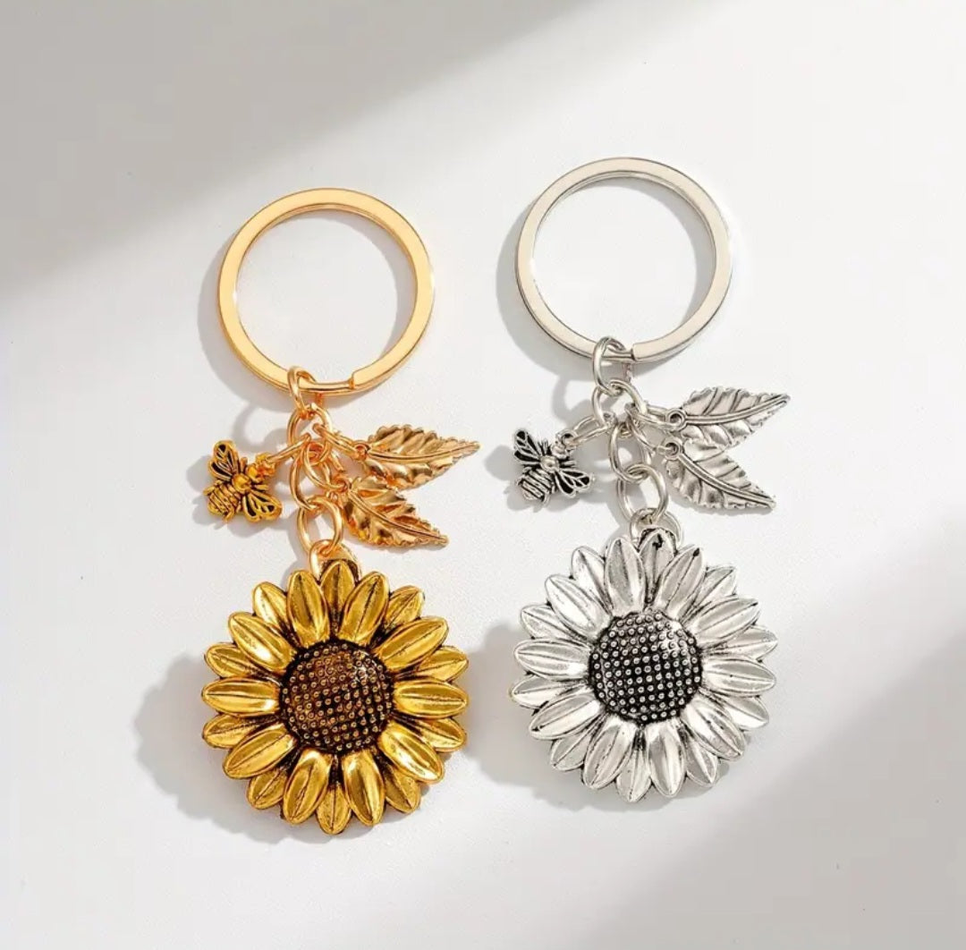 Porte-clés Tournesol doré