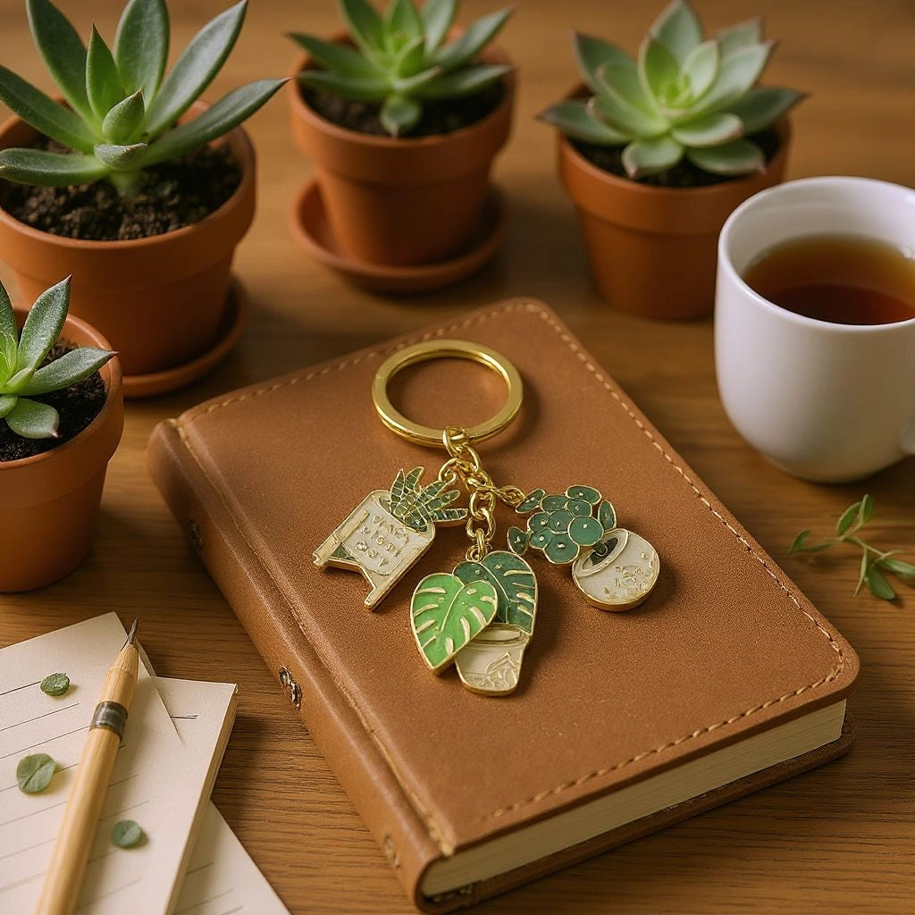 Porte-clés Folle de plantes