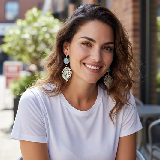 BOUCLES D'OREILLES FEUILLES NANA