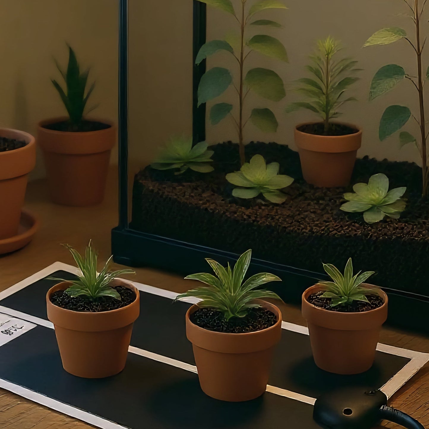 Tapis chauffant pour semis de plantes et arbres