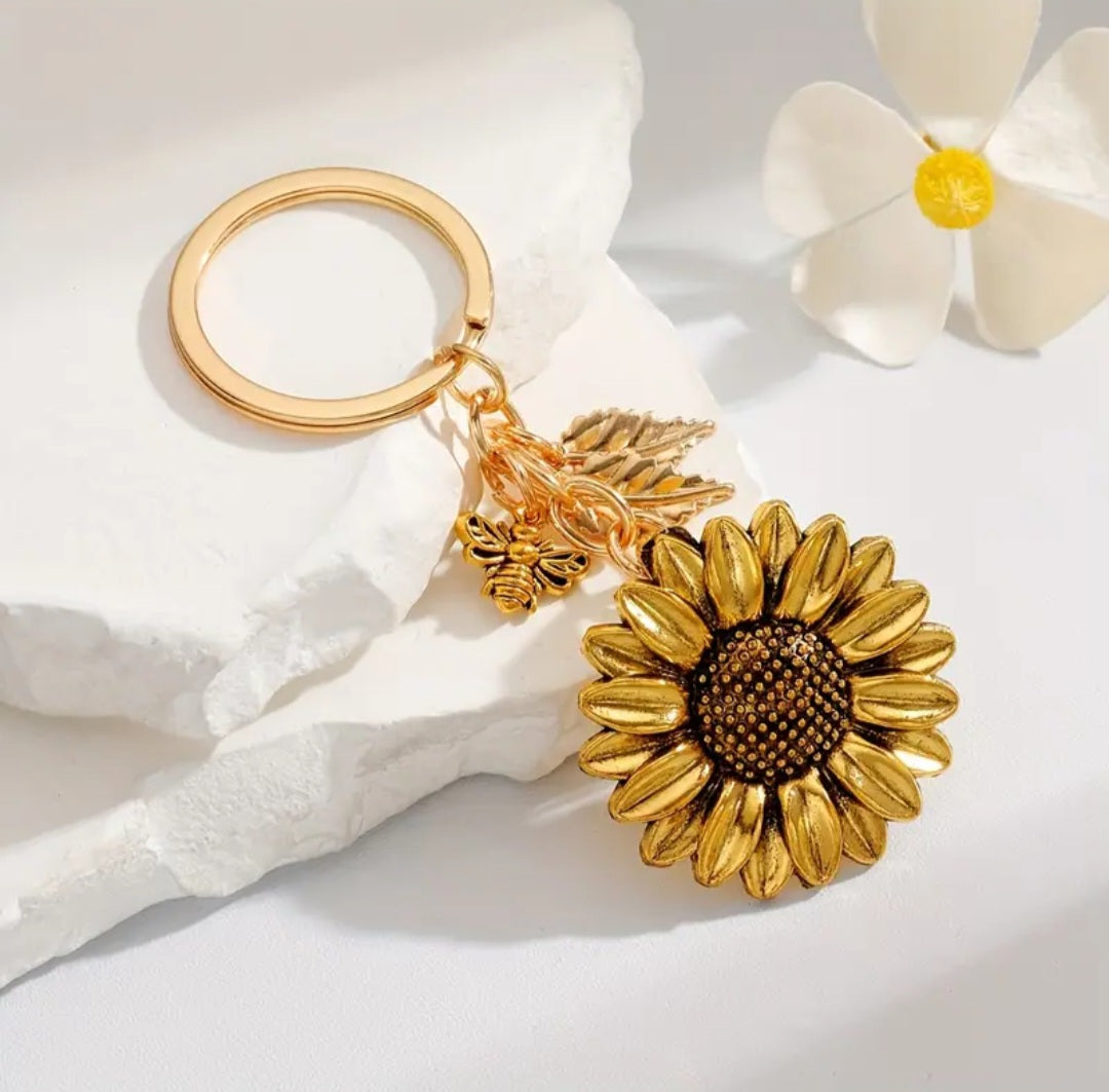 Porte-clés Tournesol doré