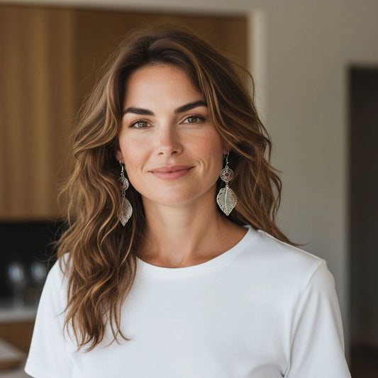 BOUCLES D'OREILLES FEUILLES DIANE