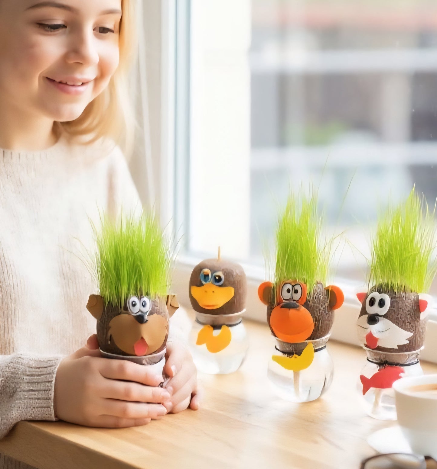 Tête de graines d'herbe animaux