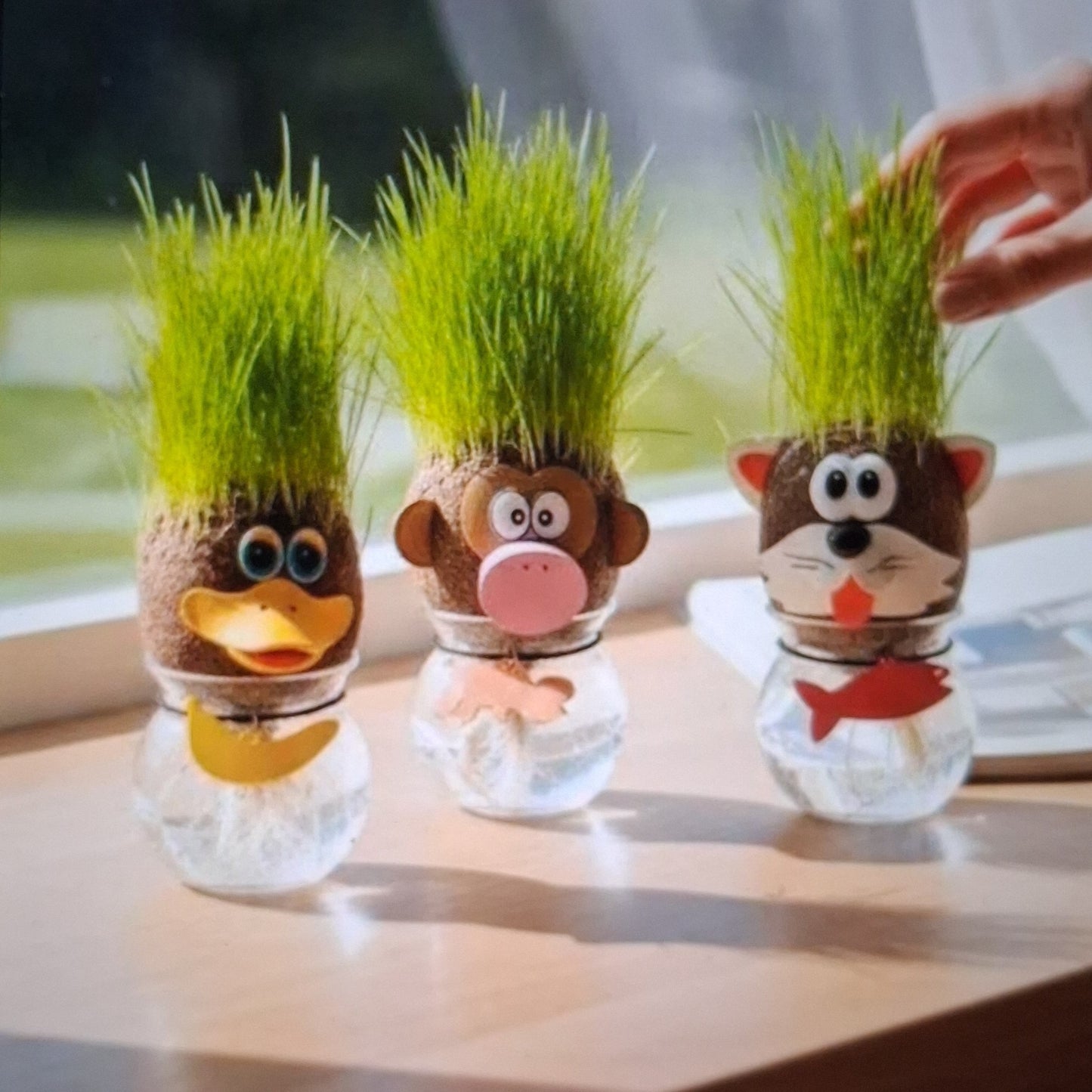 Cadeau enfant • Tête d'herbe animaux